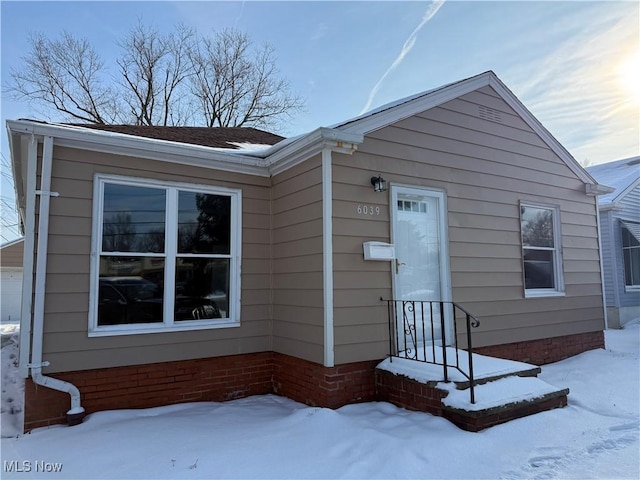 view of front of home