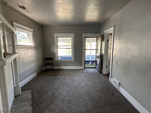 view of carpeted empty room