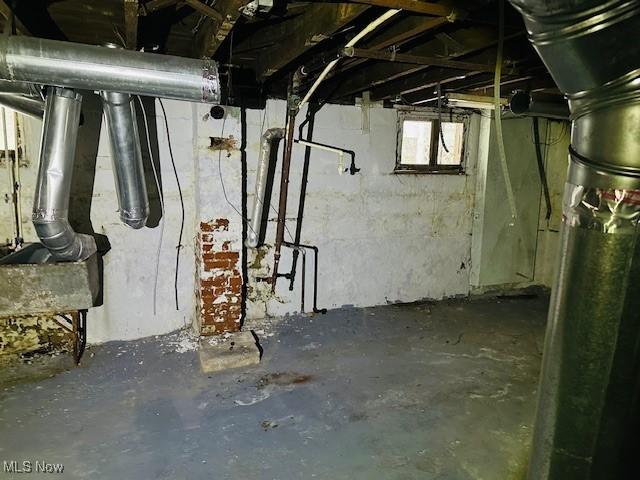 view of basement