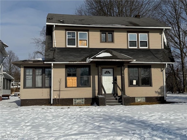 view of front of home