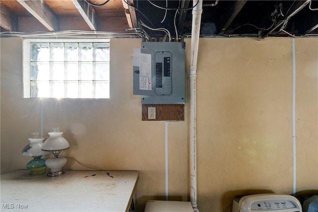 utility room with electric panel