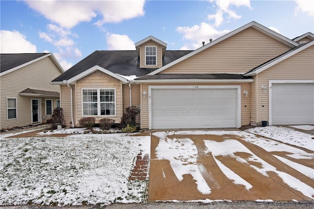 view of front of home featuring a garage