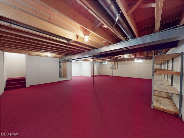 view of basement