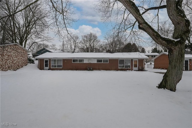 view of ranch-style house