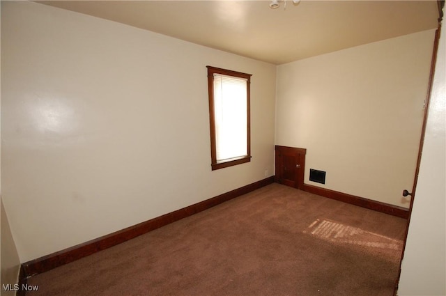 view of carpeted empty room