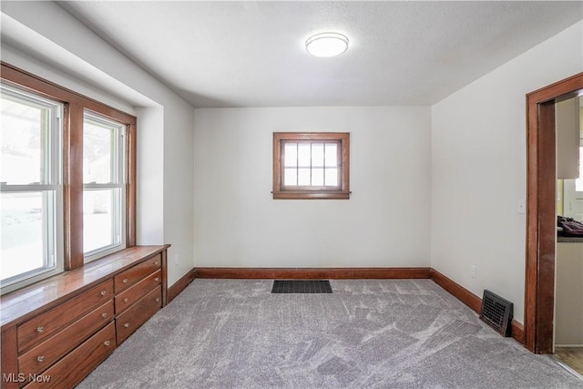 carpeted empty room with plenty of natural light