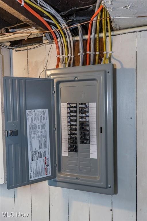 utility room with electric panel