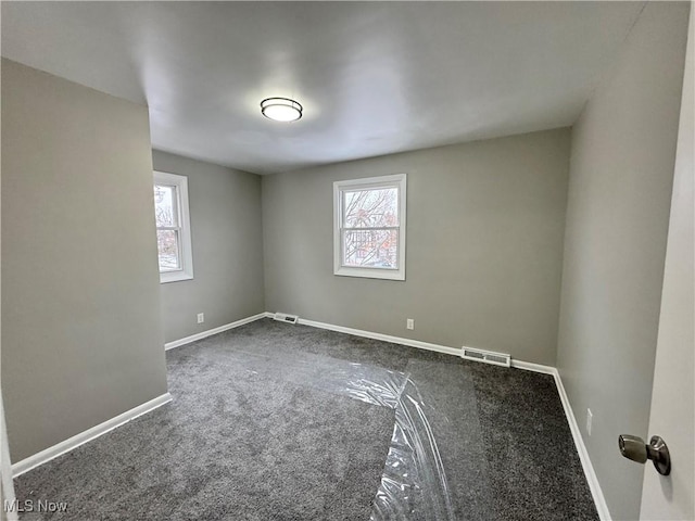 carpeted empty room featuring a healthy amount of sunlight