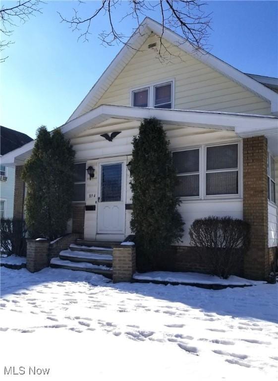 view of front of home