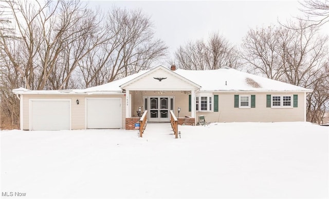 ranch-style house with a garage