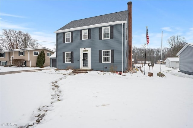 view of colonial inspired home