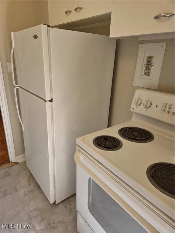 kitchen with white appliances