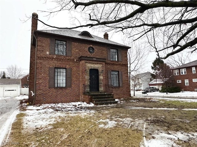 view of colonial-style house