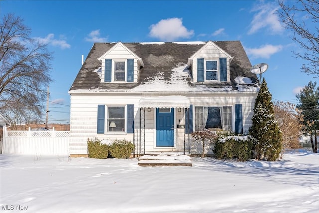 view of cape cod-style house