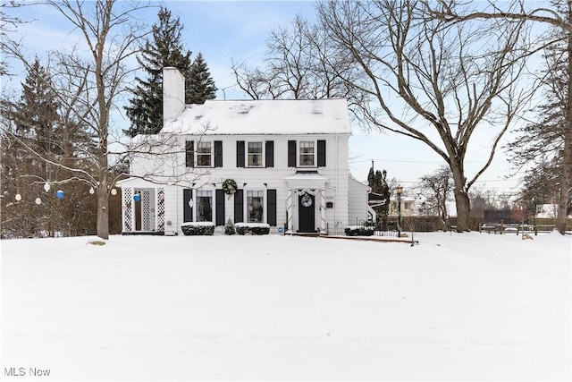 view of colonial house