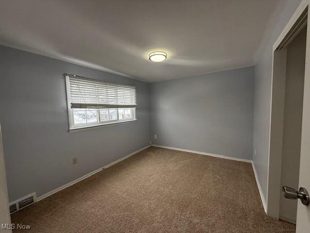 view of carpeted empty room