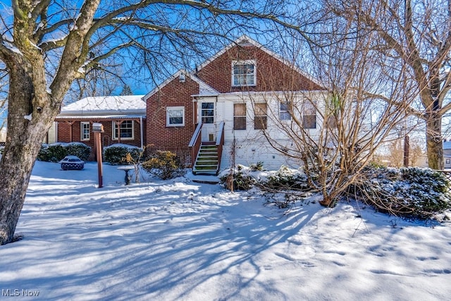 view of front of property