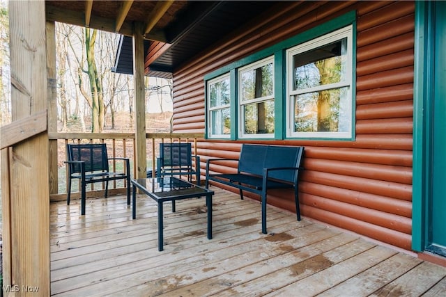 view of wooden terrace