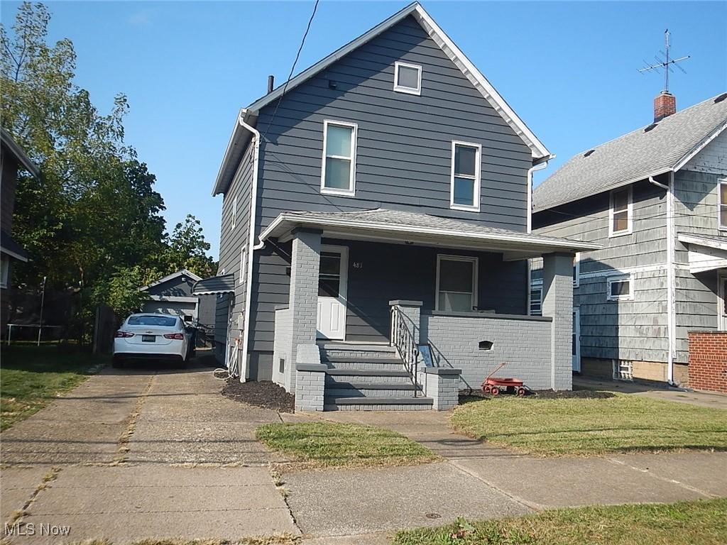 front of property with a porch