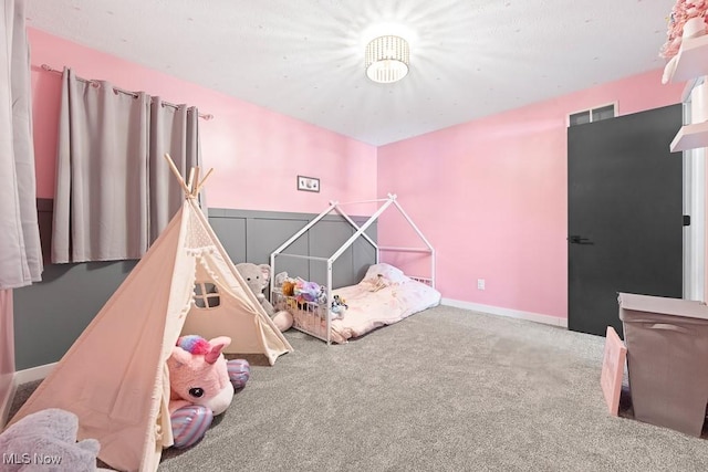 bedroom with carpet floors