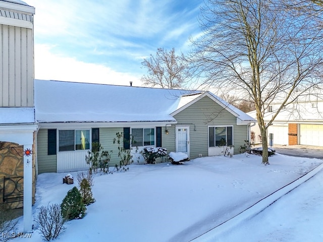 view of front of home