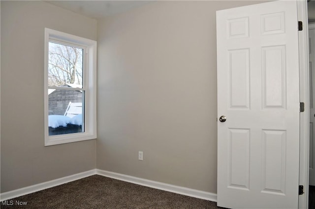 view of carpeted empty room