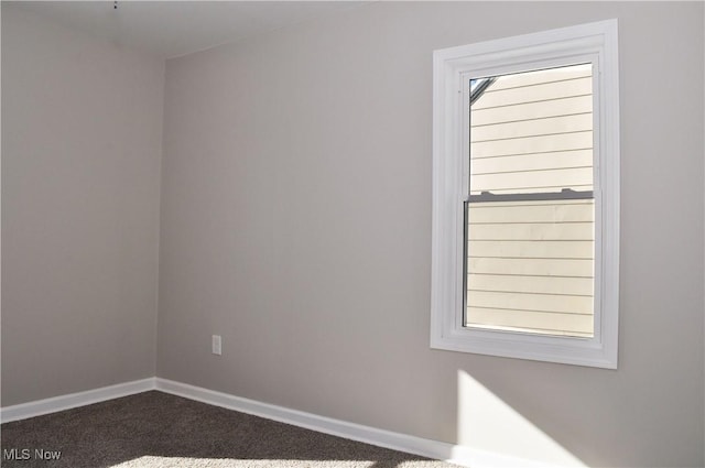 view of carpeted empty room