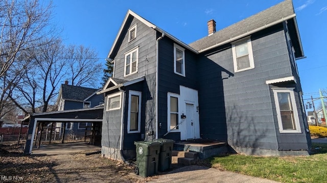 view of rear view of house