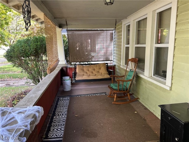 balcony with a porch