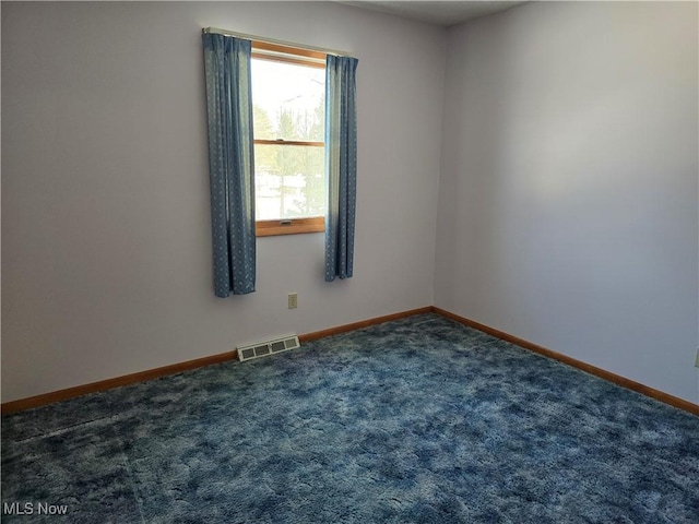 view of carpeted empty room