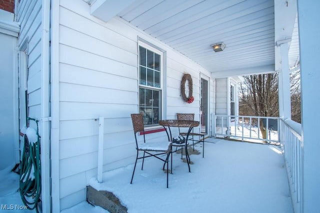 view of patio with covered porch