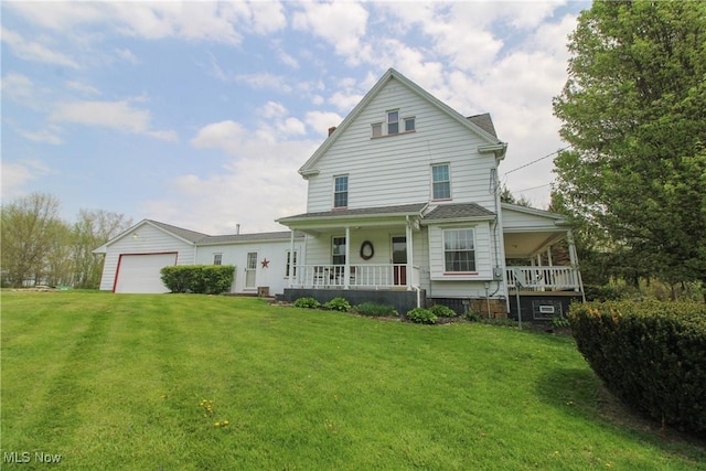 2040 E Middletown Rd, Poland, OH 44514 - view of front of property with a porch and a front lawn
