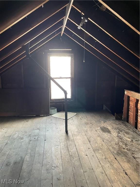 view of attic