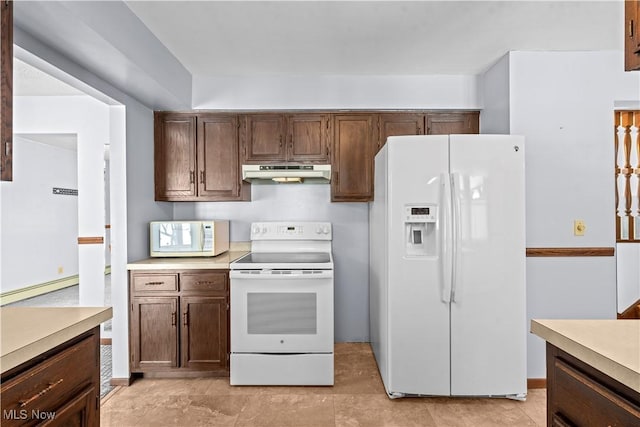 kitchen with white appliances