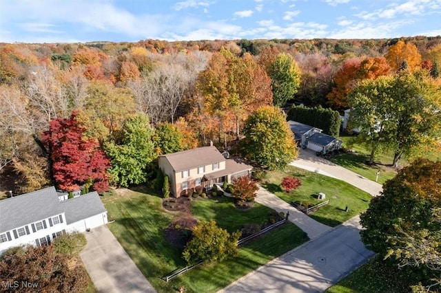 birds eye view of property