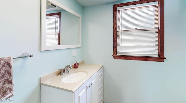 bathroom featuring vanity