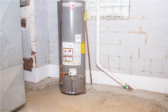 utilities featuring gas water heater