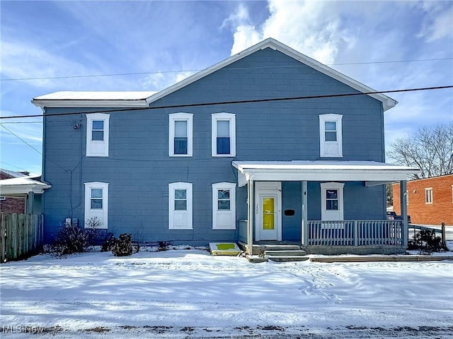 view of front of house featuring a porch