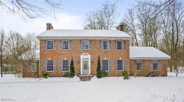 view of colonial inspired home