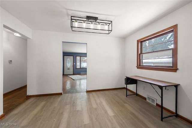 interior space featuring hardwood / wood-style flooring