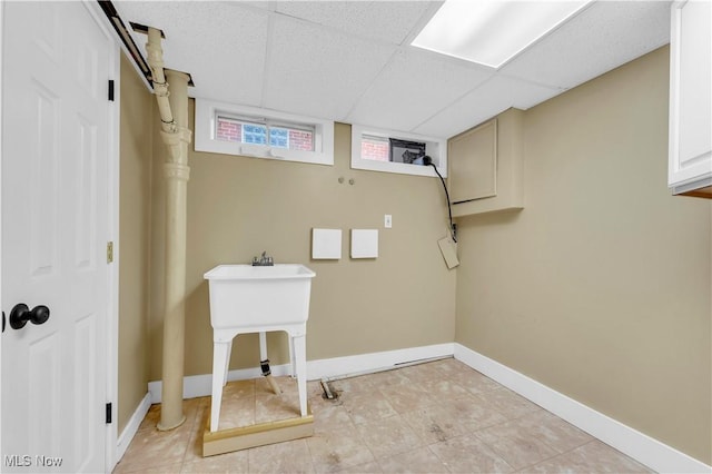 view of clothes washing area