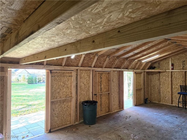 view of storage room