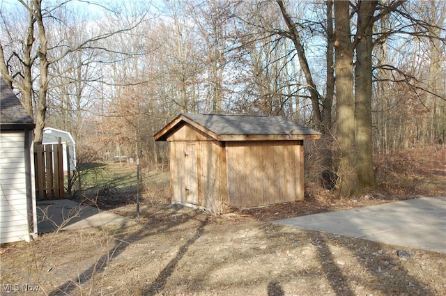 view of outbuilding