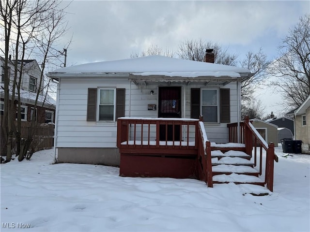 view of bungalow-style home