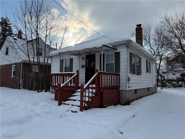 view of bungalow