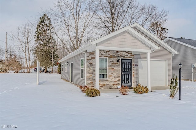 view of front of home featuring a garage