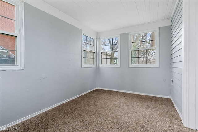 unfurnished room with carpet flooring