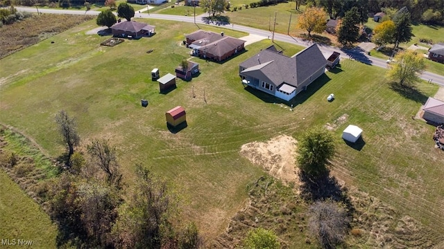 drone / aerial view featuring a rural view