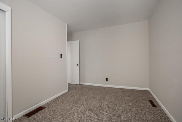 view of carpeted empty room