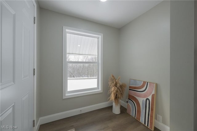 sitting room featuring light hardwood / wood-style floors